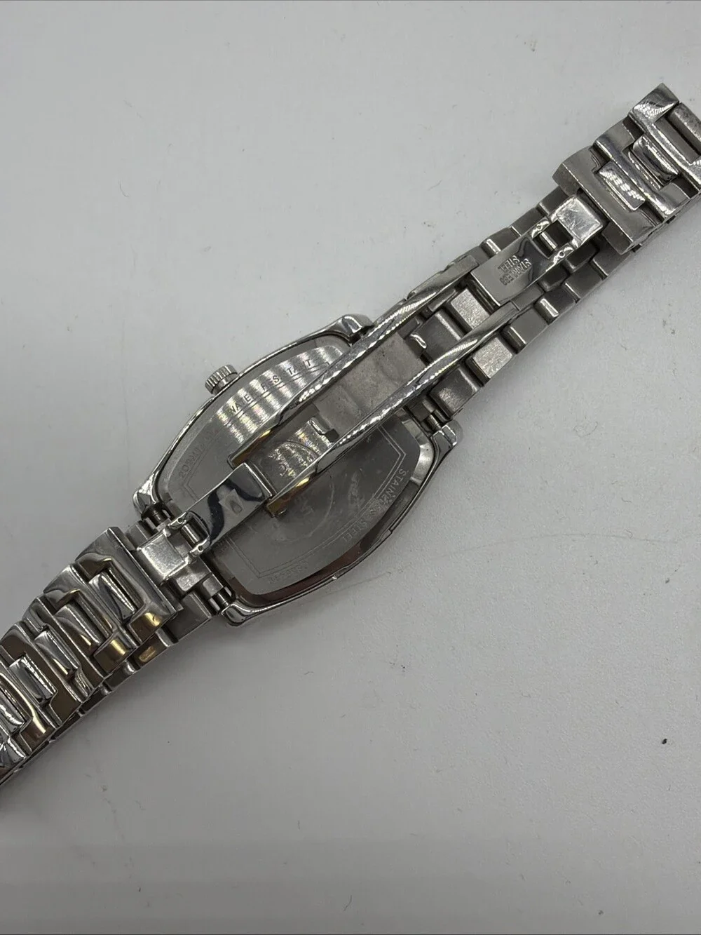 Bulova Women's Diamond Accents Silver Quartz Stainless Steel Watch 26MM 96P232